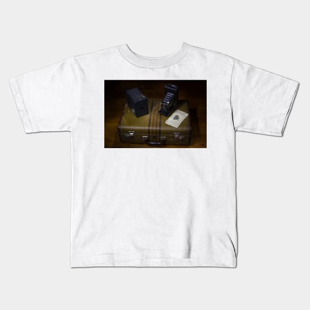 Vintage Cameras 2 Kids T-Shirt by Robert Alsop